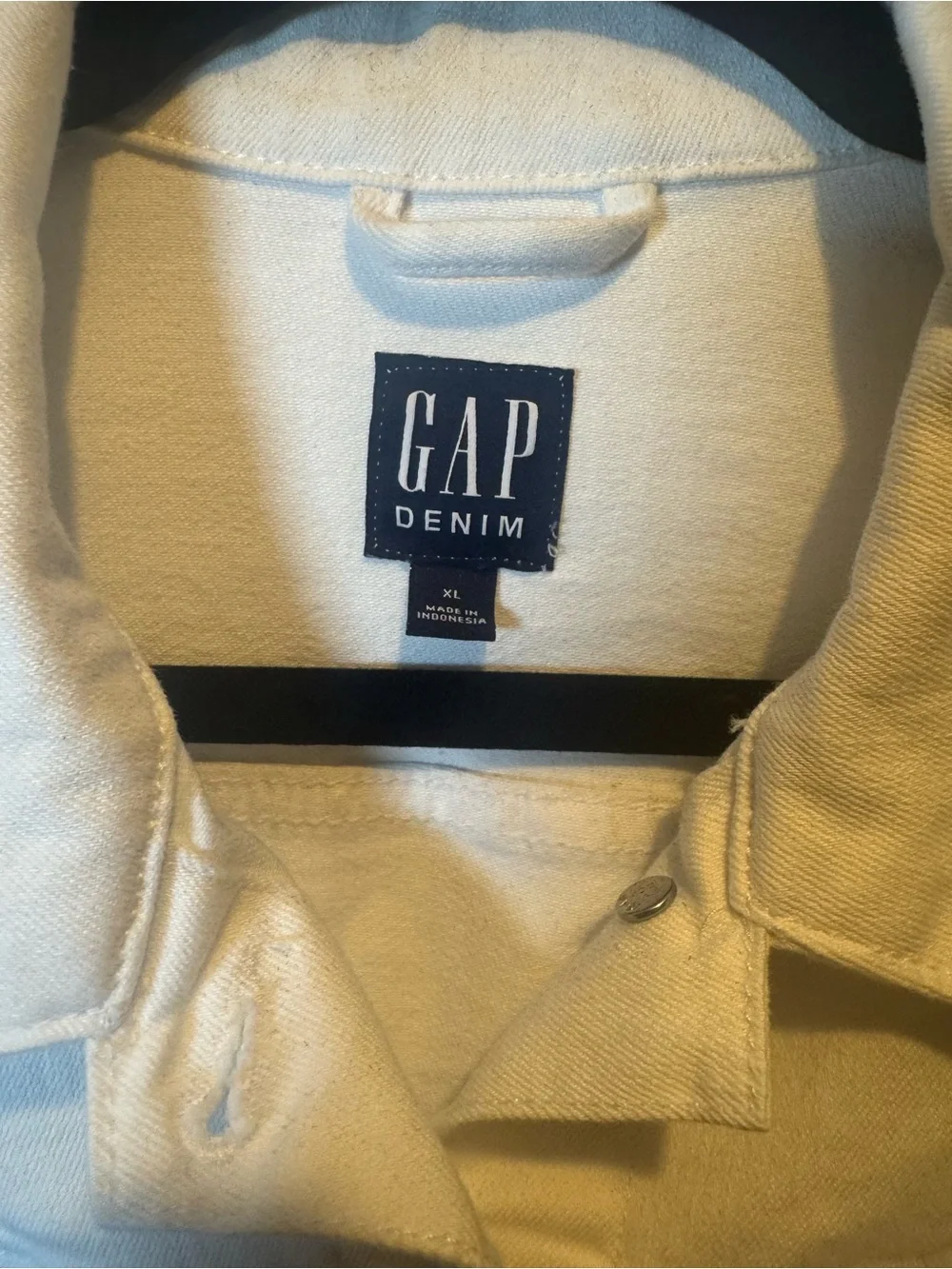 GAP Women's White Denim Jacket